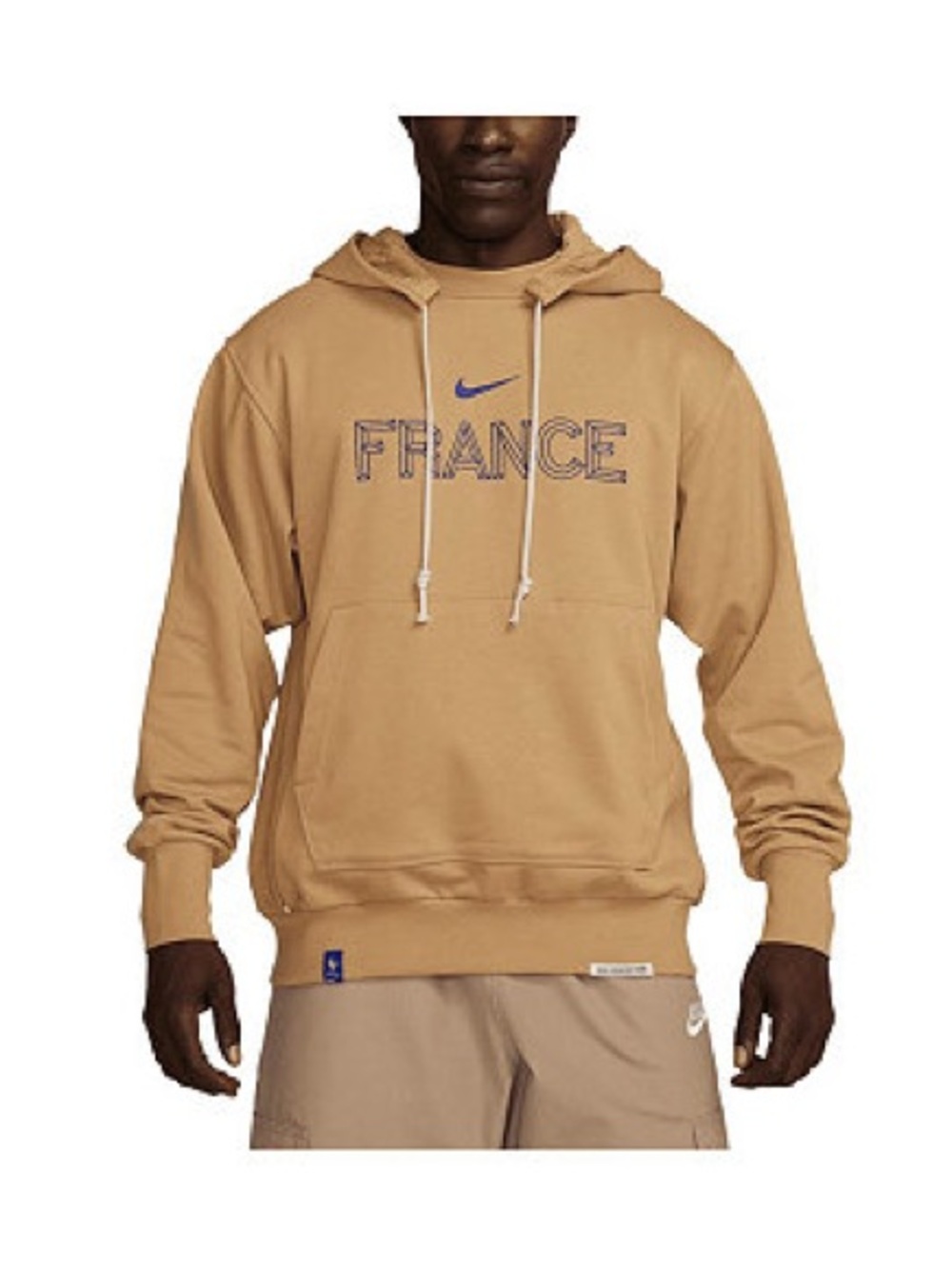 NIKE France National Team Standard Issue Pullover Hoodie Gold USL NWT
